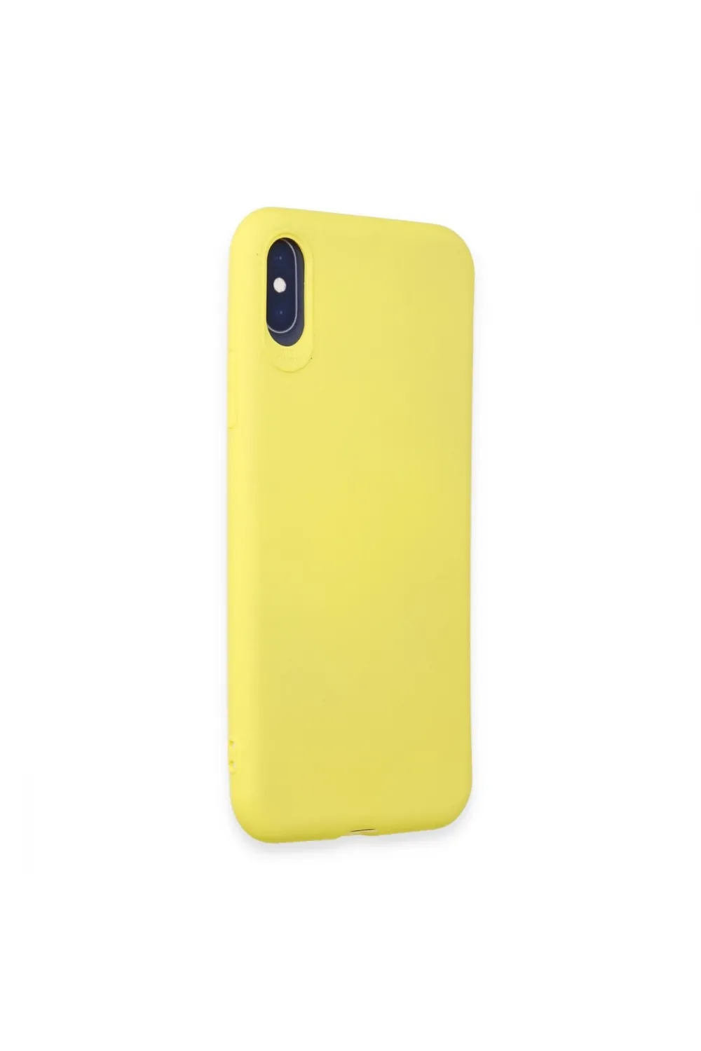 Apple İphone X Kılıf First Silikon - Sarı