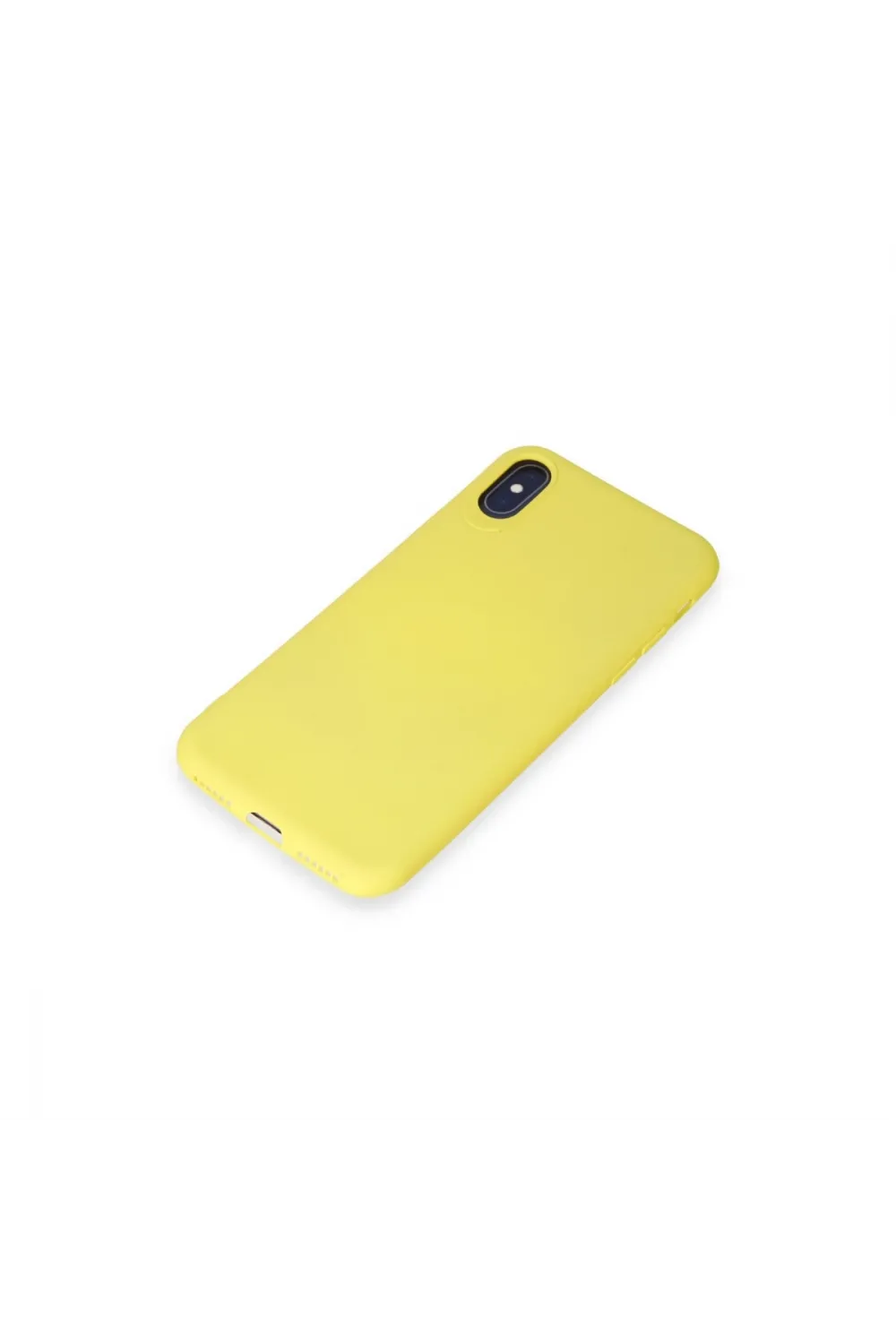 Apple İphone X Kılıf First Silikon - Sarı