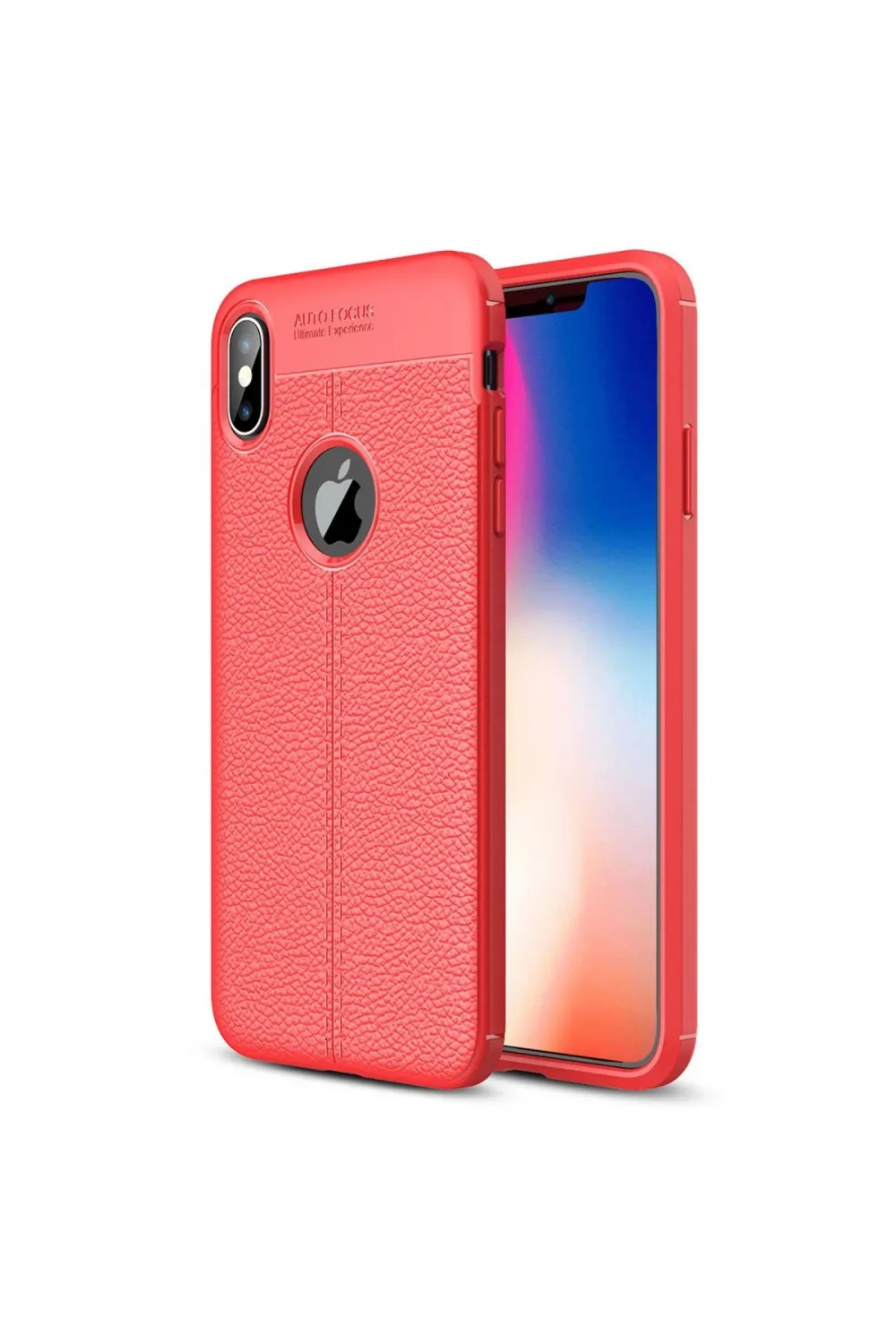 Apple İphone Xs Max Kılıf Auto Focus Kapak - Kırmızı