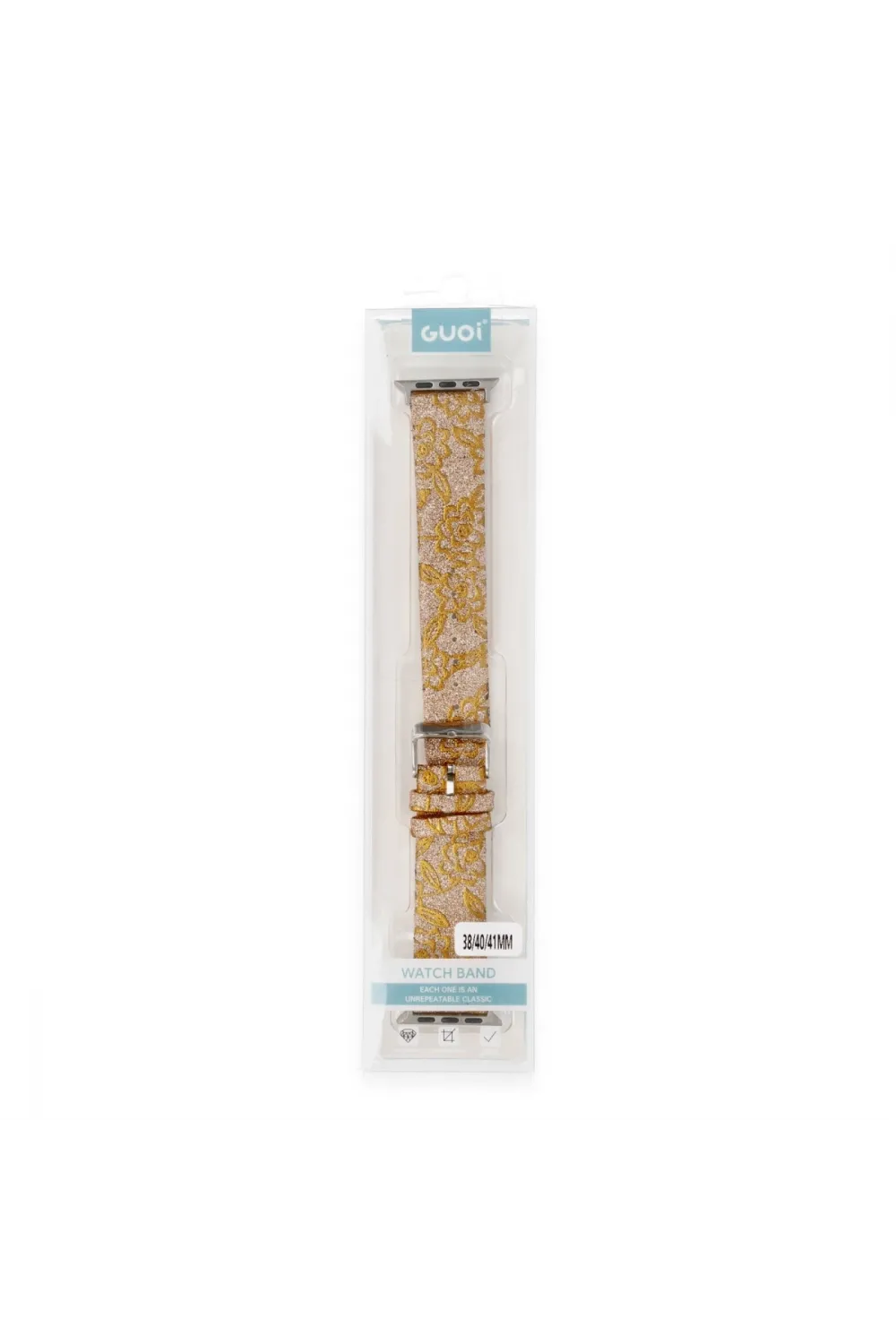 Apple Watch 38mm Creeper Desenli Kordon - Gold