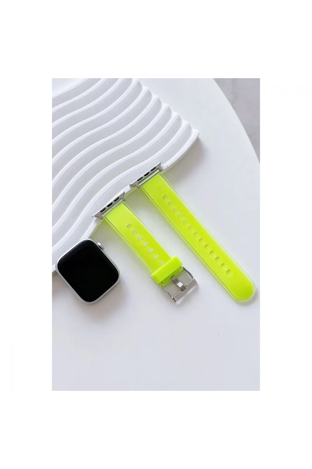 Apple Watch 38mm Jelly Silikon Kordon (saat Değildir) - Yeşil
