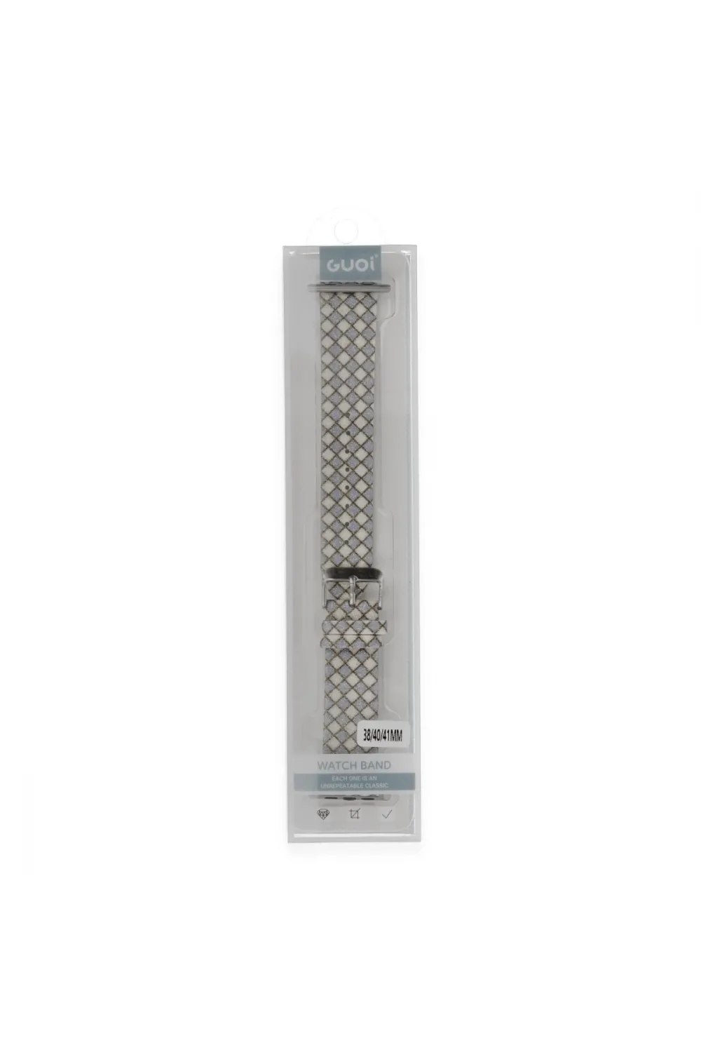 Apple Watch 38mm Karo Motif Kordon - Lila