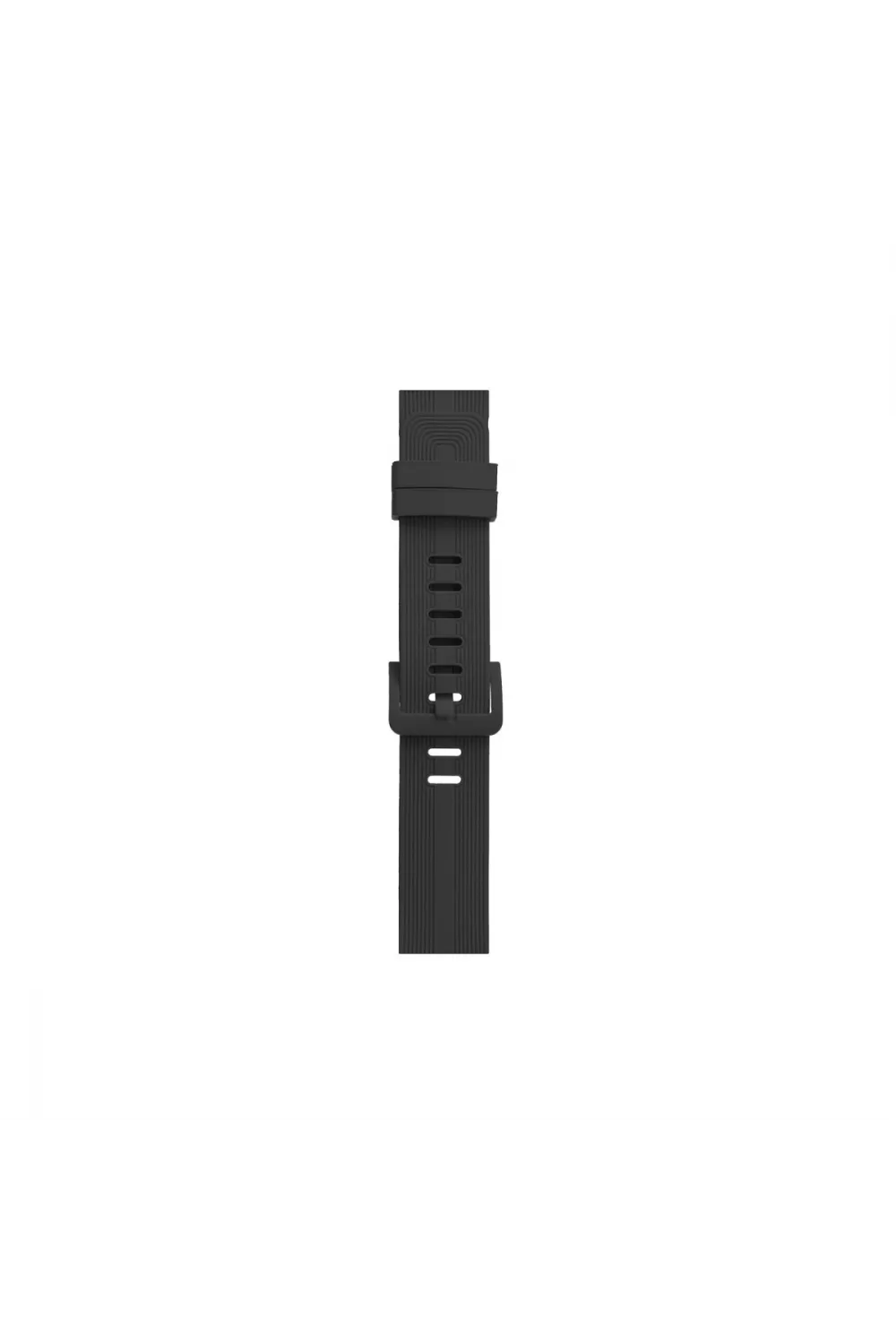 Apple Watch 38mm Kr408 Çizgili Silikon Kordon (saat Değildir) - Koyu Gri