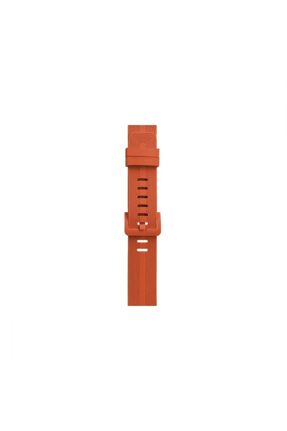 Apple Watch 38mm Kr408 Çizgili Silikon Kordon (saat Değildir) - Turuncu