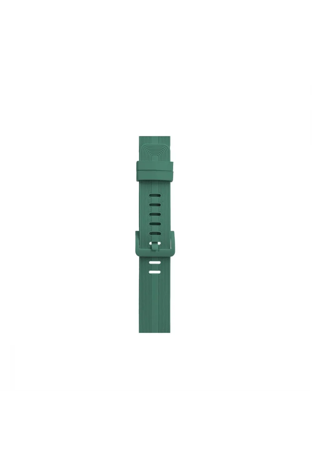 Apple Watch 38mm Kr408 Çizgili Silikon Kordon (saat Değildir) - Yeşil