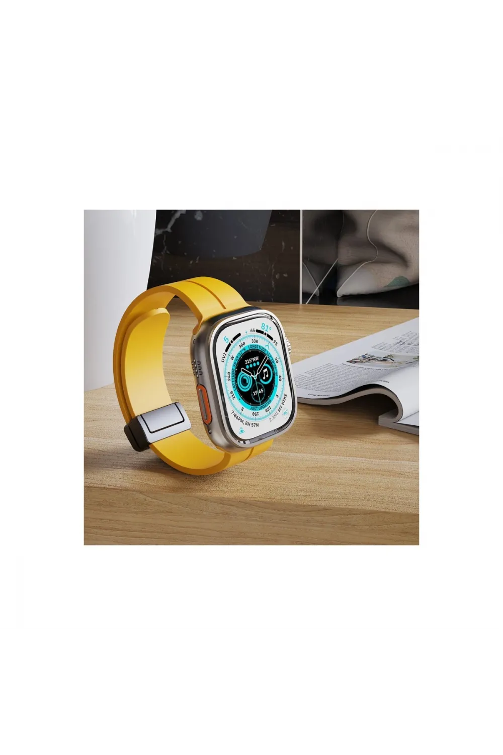 Apple Watch 38mm Kr412 Elegance Stylısh Kordon (saat Değildir) - Lila