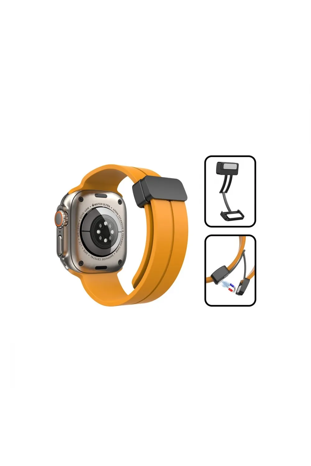 Apple Watch 38mm Kr412 Elegance Stylısh Kordon (saat Değildir) - Lila