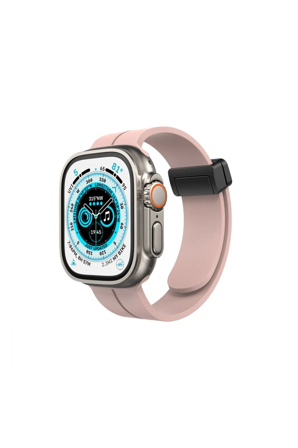Apple Watch 38mm Kr412 Elegance Stylısh Kordon (saat Değildir) - Pudra