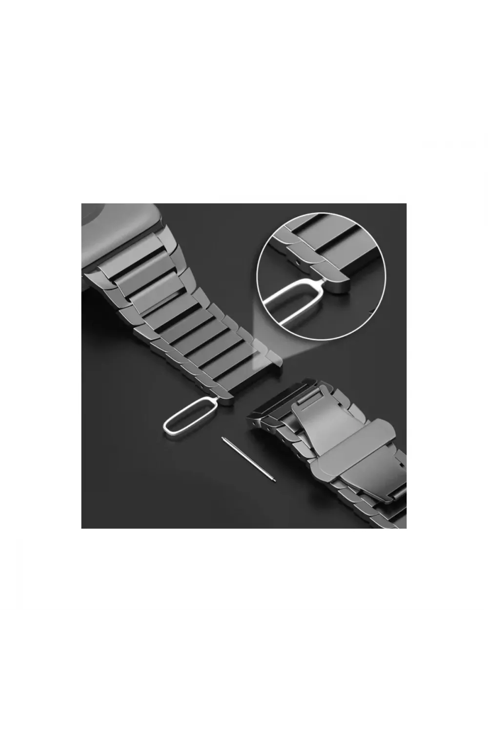 Apple Watch 38mm Kr413 Fine Steel Kordon (saat Değildir) - Gümüş