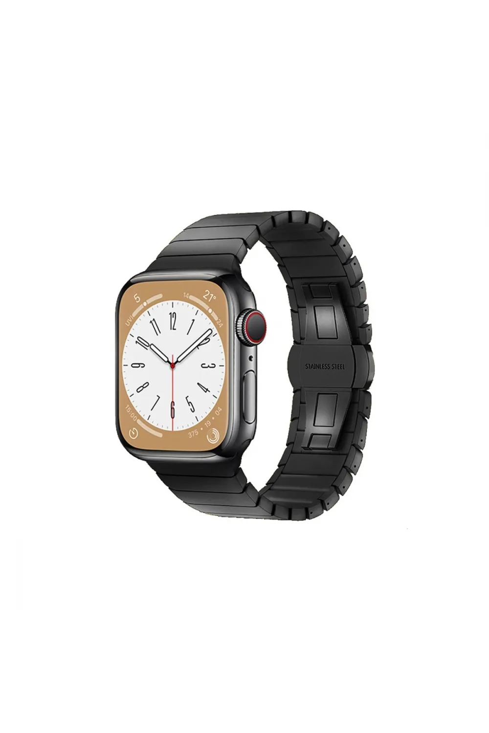 Apple Watch 38mm Kr413 Fine Steel Kordon (saat Değildir) - Siyah