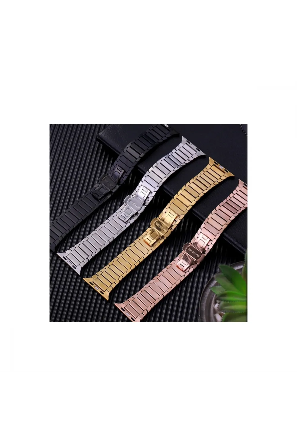 Apple Watch 38mm Kr413 Fine Steel Kordon (saat Değildir) - Siyah