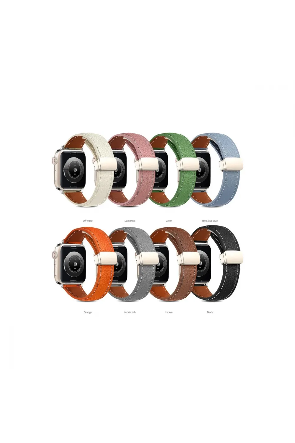 Apple Watch 38mm Kr414 Daks Deri Kordon (saat Değildir) - Siyah