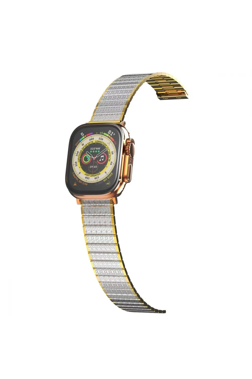 Apple Watch 38mm Made Metal Kordon (saat Değildir) - Gümüş-gold