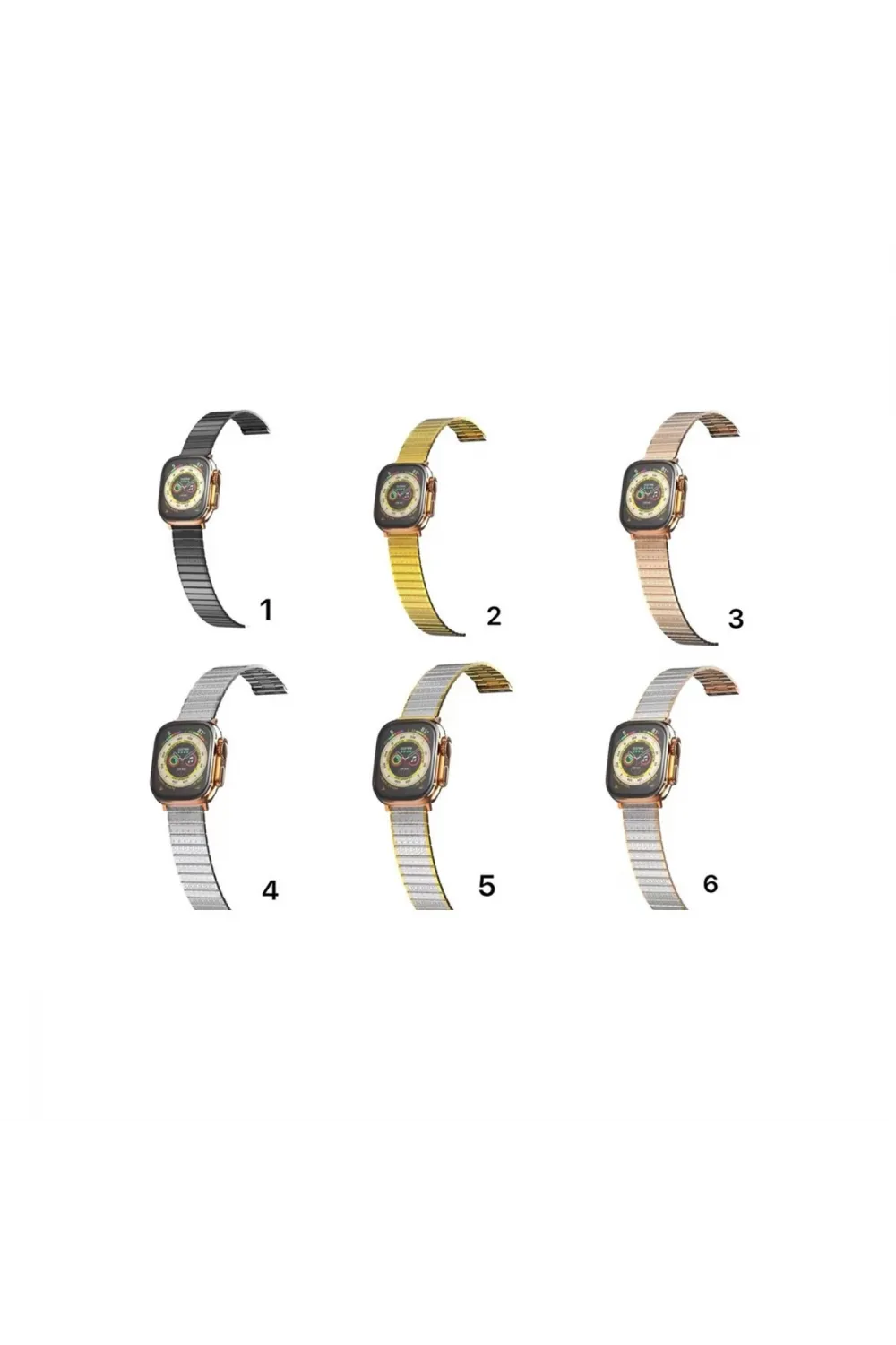Apple Watch 38mm Made Metal Kordon (saat Değildir) - Gümüş-gold