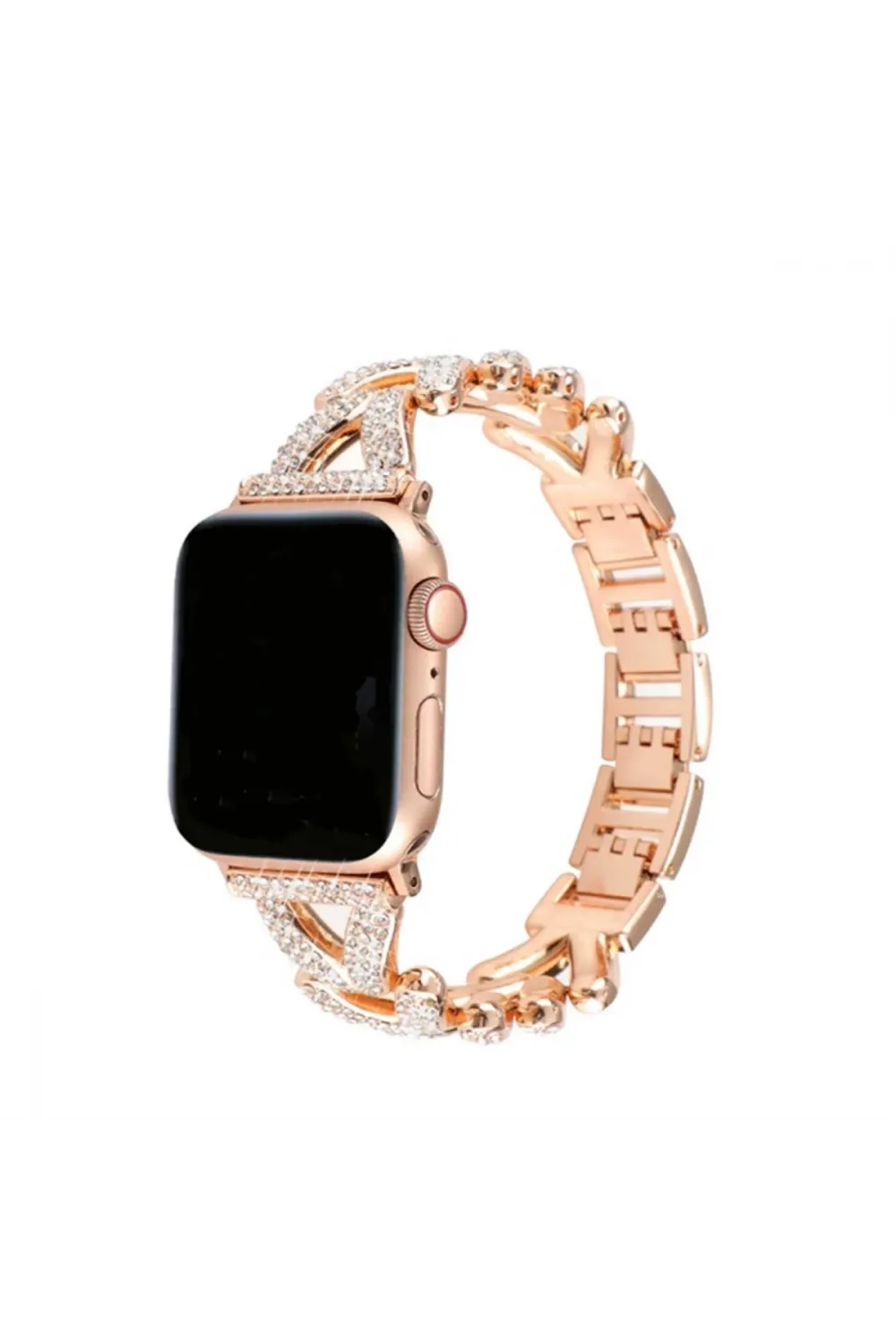 Apple Watch 38mm Node Taşlı Kordon (saat Değildir) - Siyah