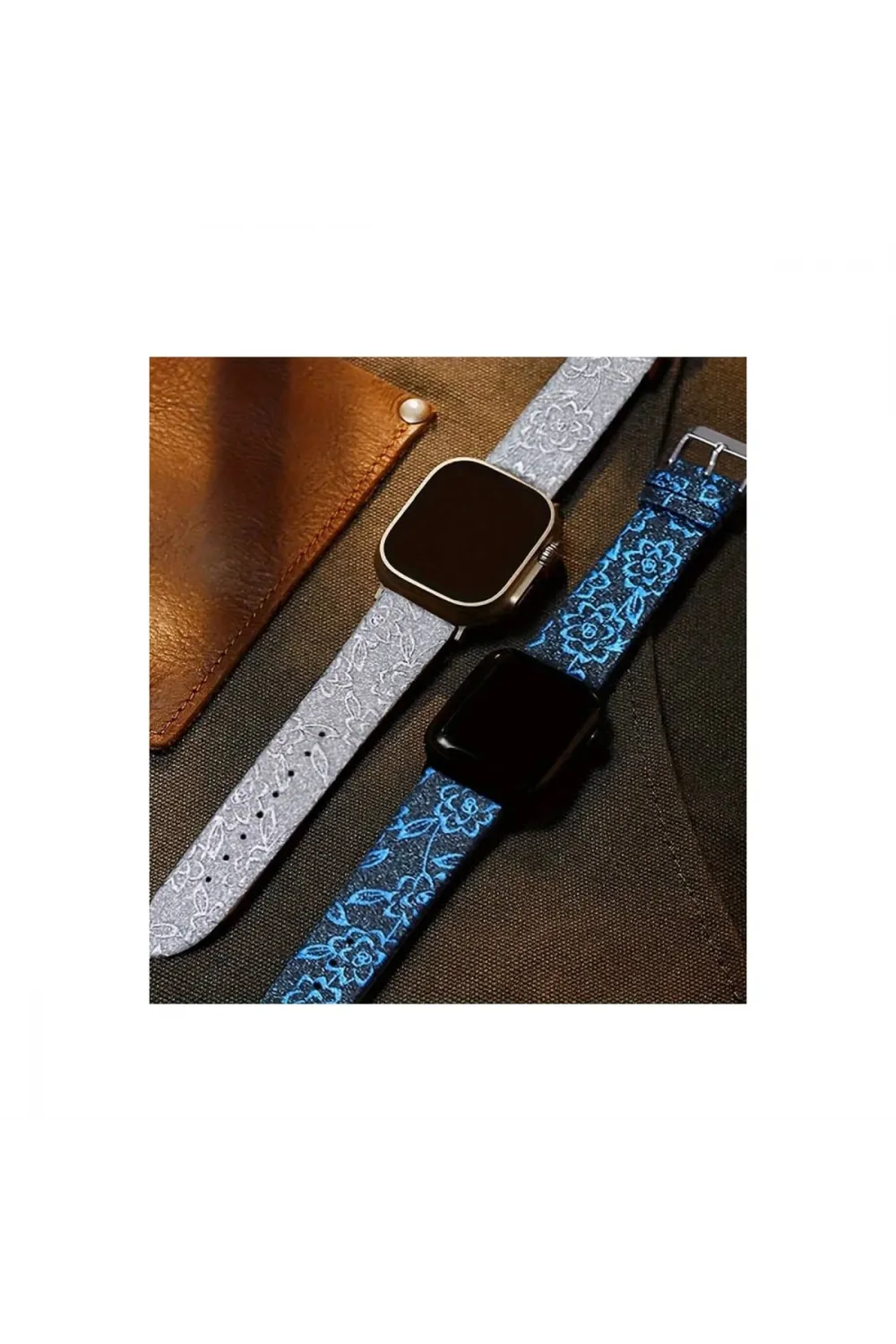 Apple Watch 42mm Creeper Desenli Kordon - Pembe