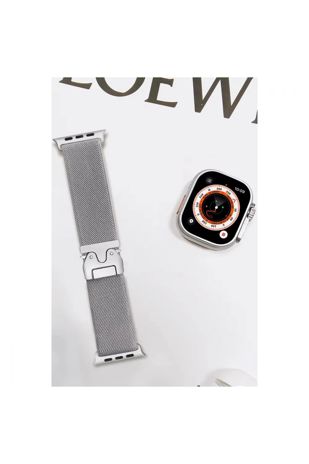 Apple Watch 42mm Forest Kumaş Kordon (saat Değildir) - Titan Gri
