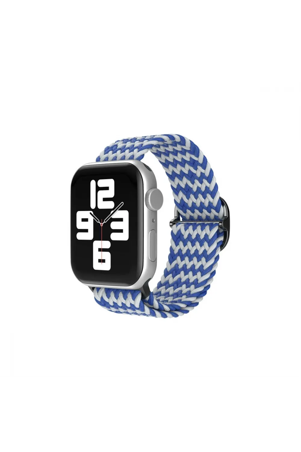 Apple Watch 42mm  Kordon - Zigzag Beyaz-mavi