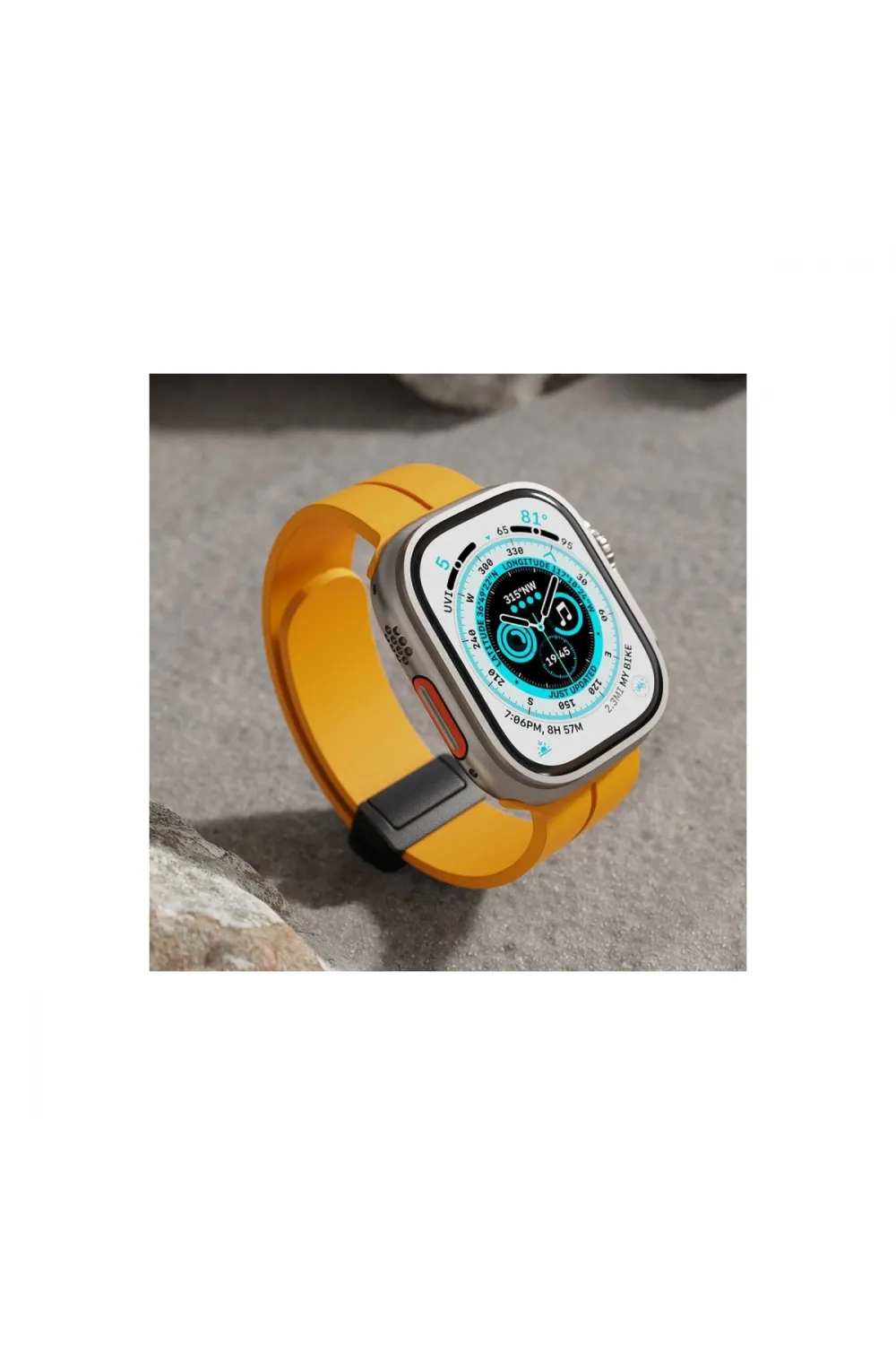 Apple Watch 42mm Kr412 Elegance Stylısh Kordon (saat Değildir) - Pudra