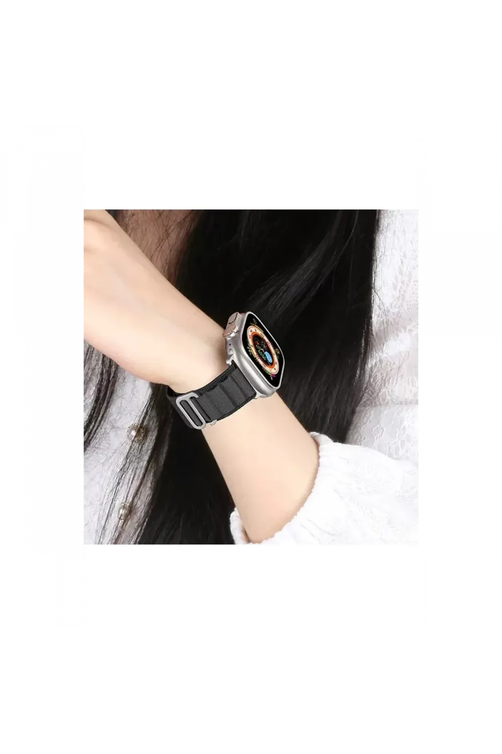 Apple Watch 42mm Mountain Kordon - Pembe