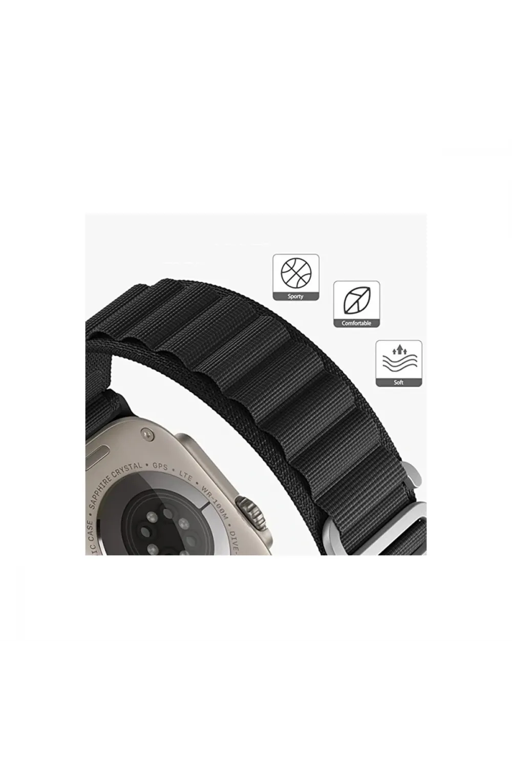 Apple Watch 42mm Mountain Kordon - Turuncu