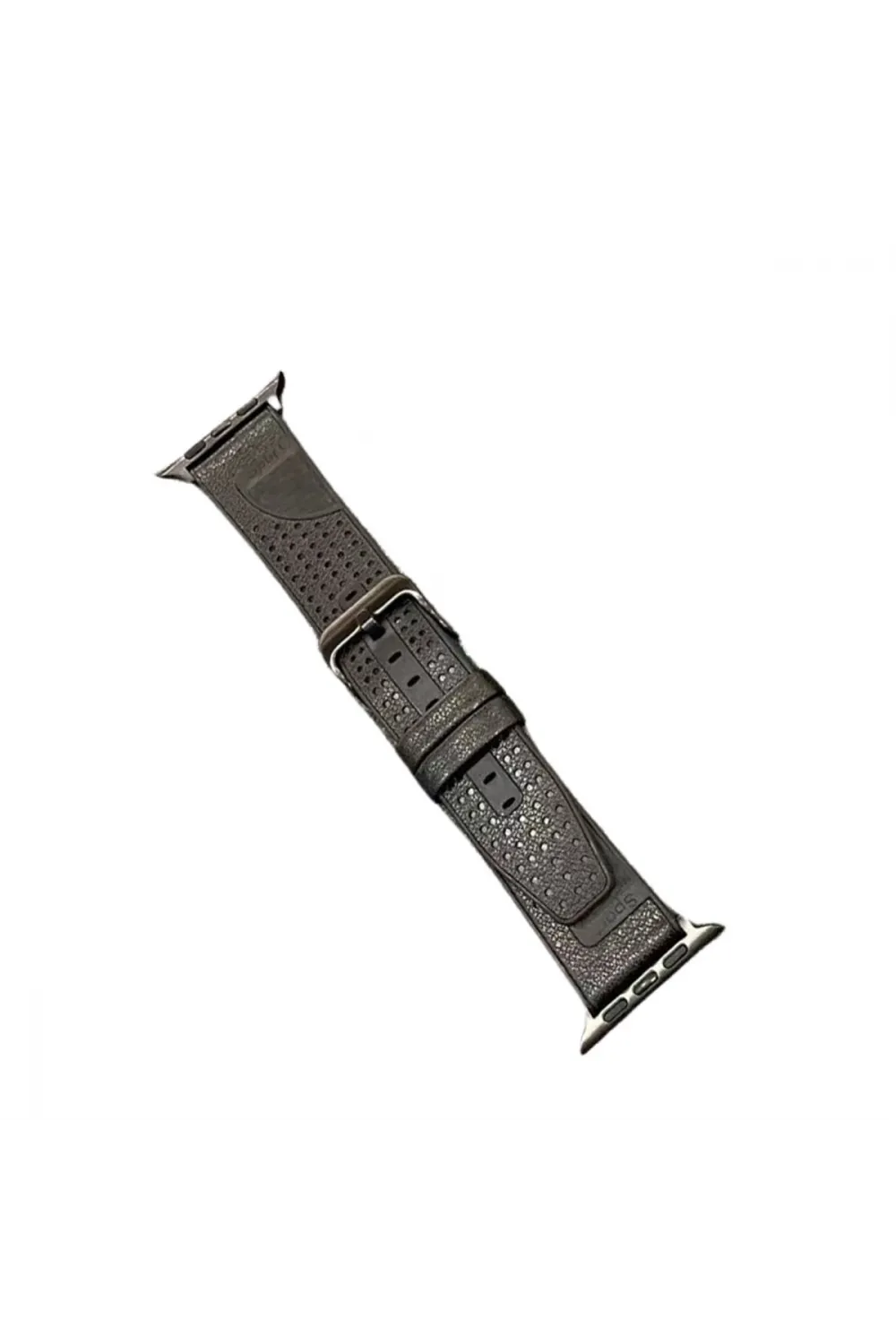 Apple Watch 45mm Buff Deri Kordon (saat Değildir) - Siyah