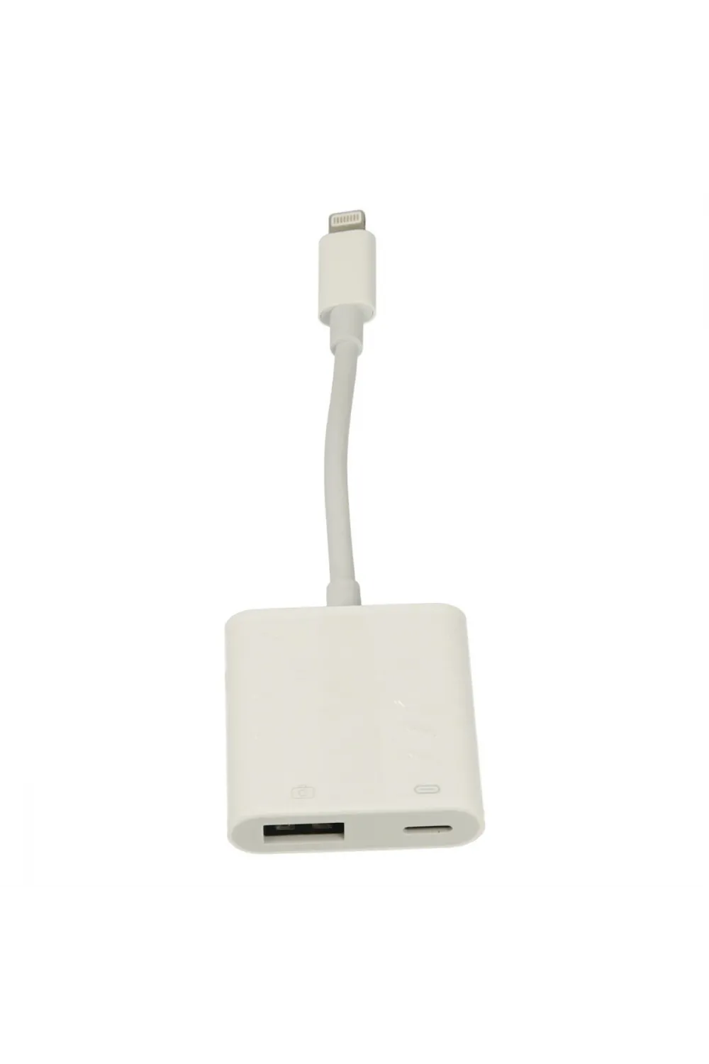 Apr22 Iphone Otg 2in1 - Beyaz