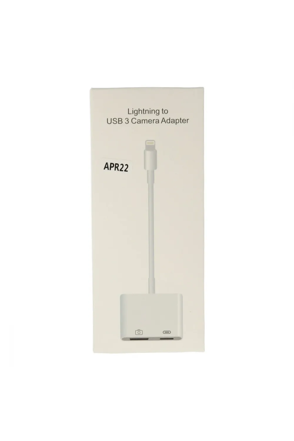Apr22 Iphone Otg 2in1 - Beyaz