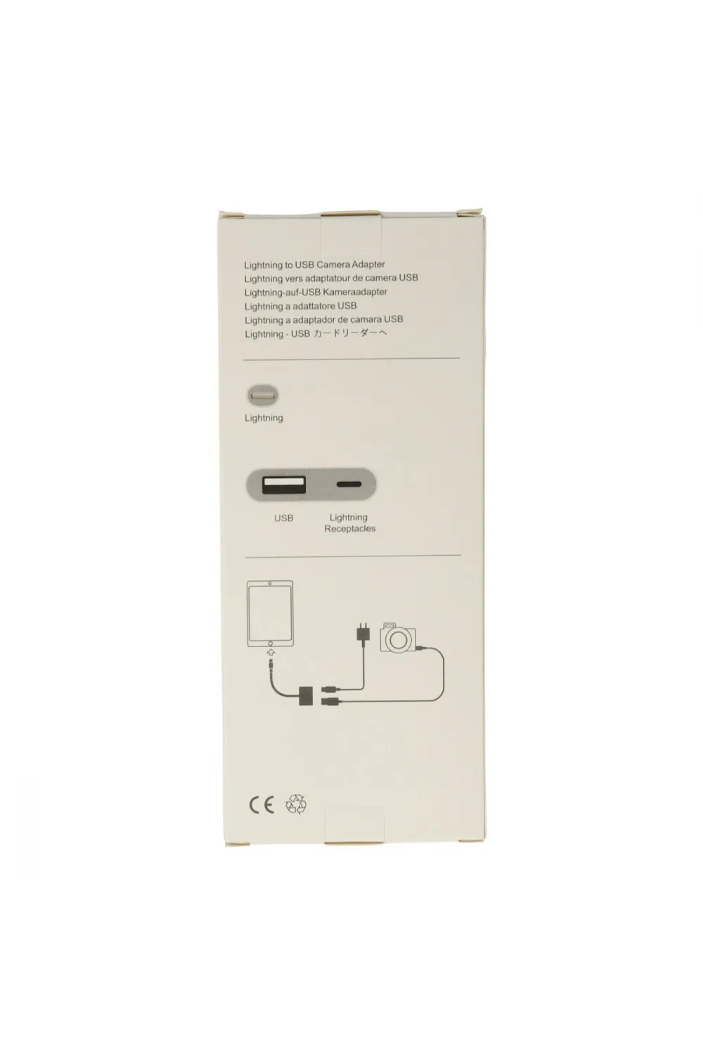 Apr22 Iphone Otg 2in1 - Beyaz