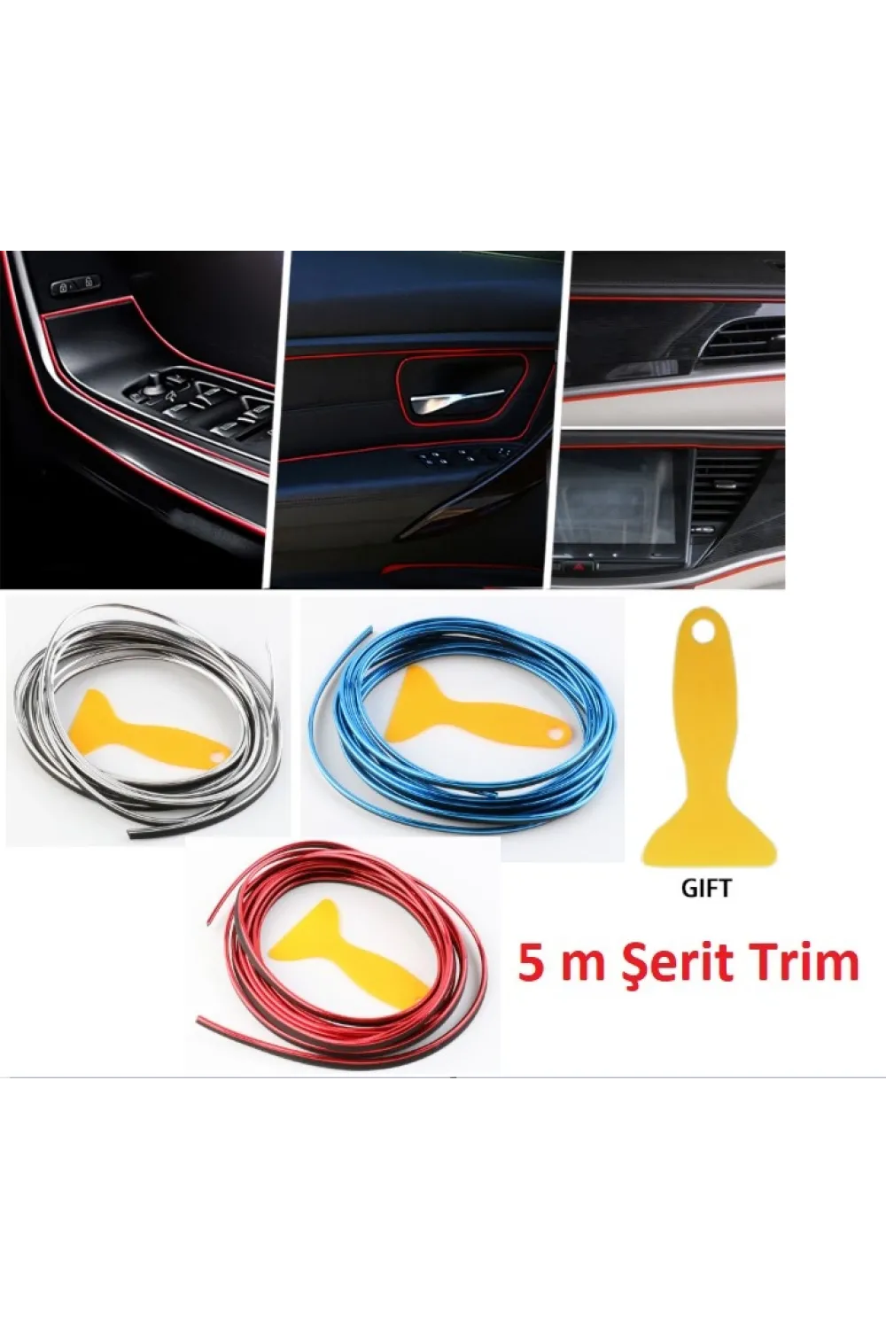 Araba Dekorasyon Şeridi 5 Metre Trim Şeridi