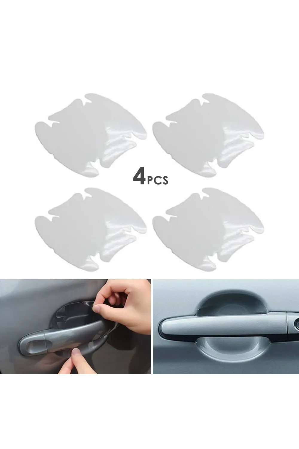 Araba Kapı Kolu Koruyucu Film (4lü Set)