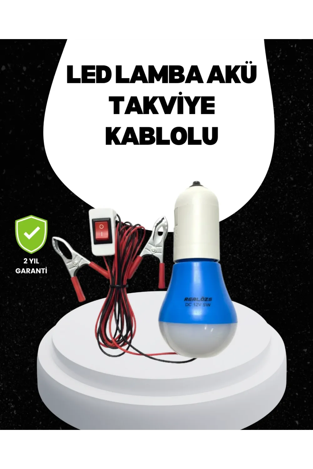 Araç Akü Bağlantılı 12v Led Ampul Pratik Işık Çözümü