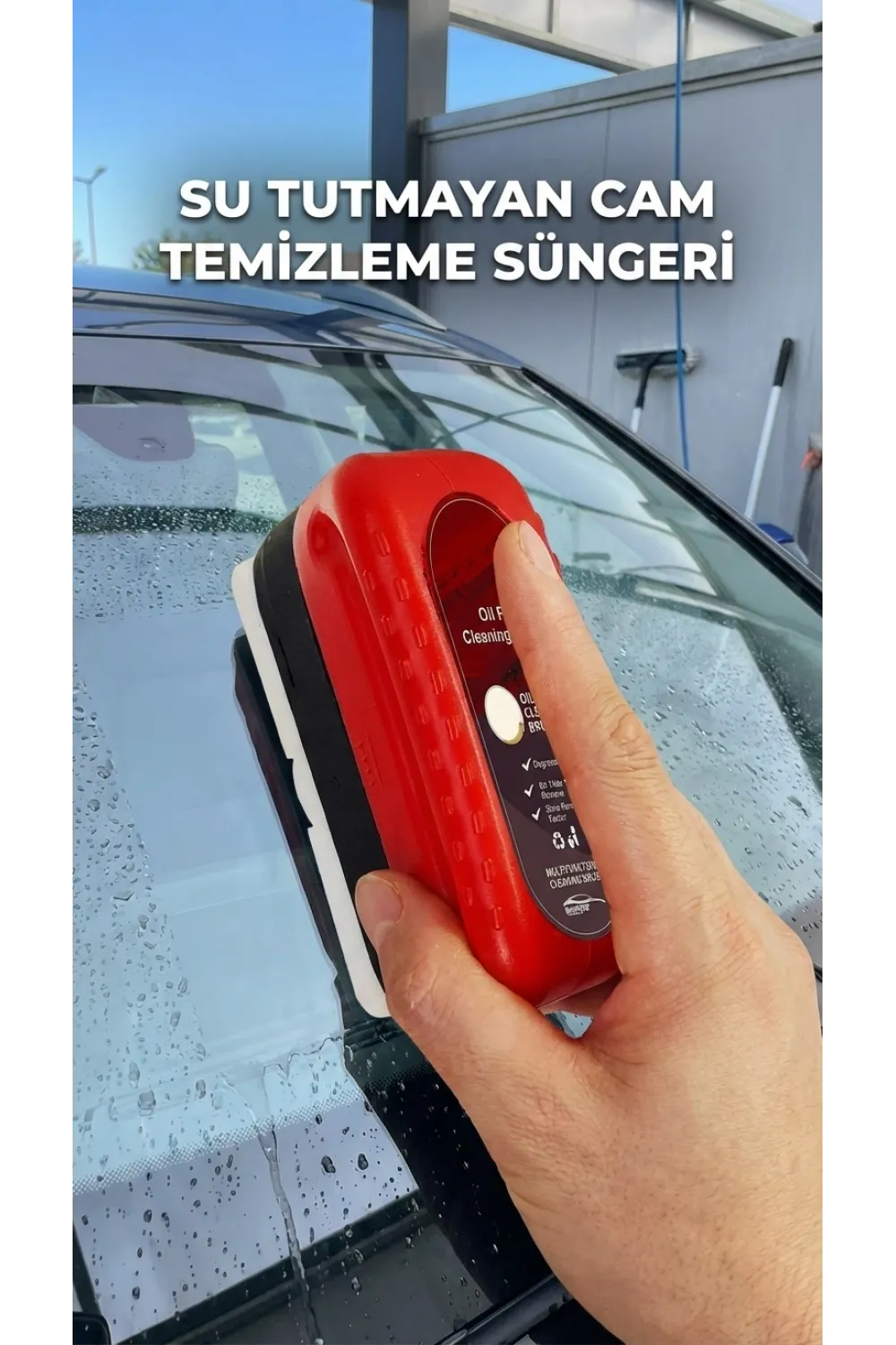 Araç Camı İçin Su Tutmayan Temizleme Süngeri 2li Set