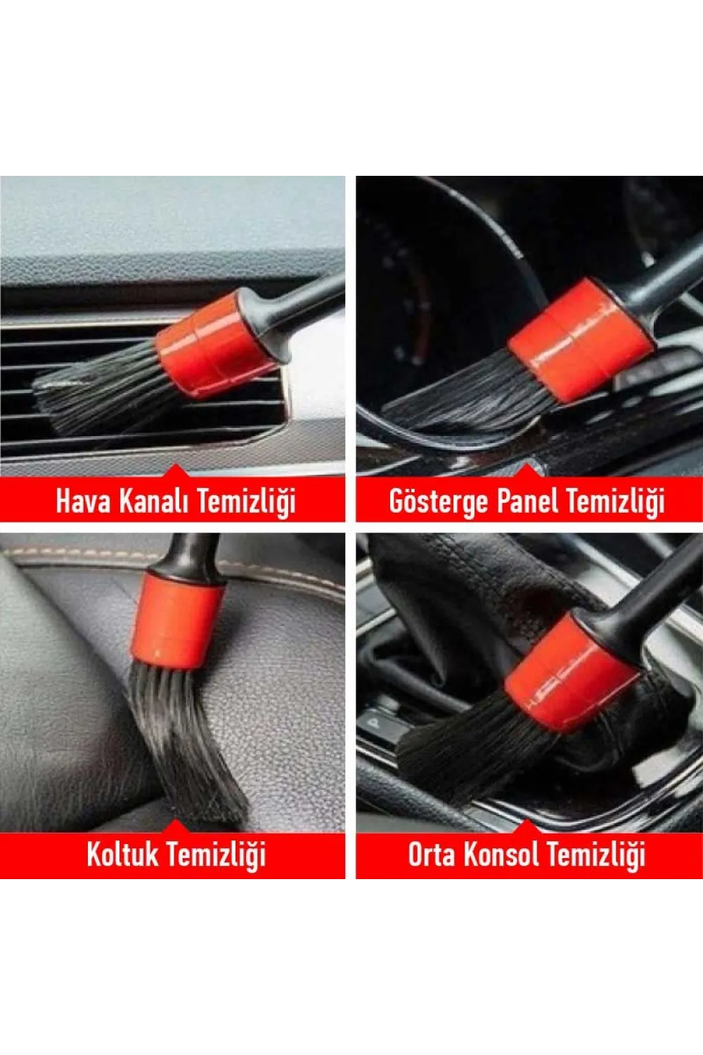 Araç Detay Temizlik Fırçası Seti