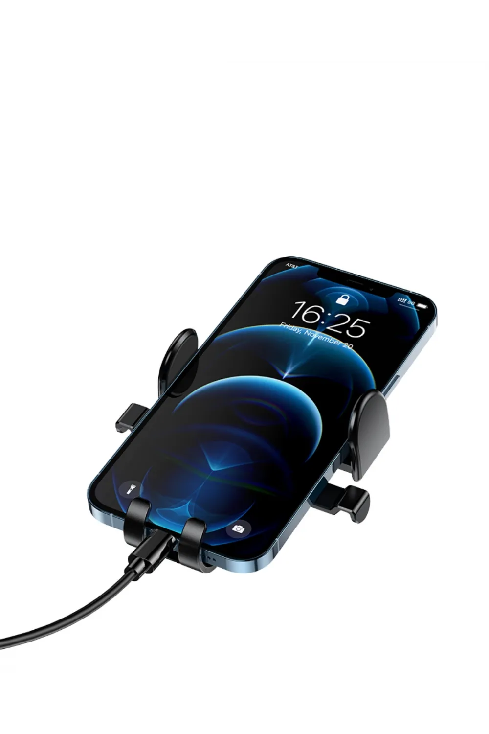 Araç Havalandırma Telefon Tutucu 360 Derece Döner Otomatik Kilitli Stand