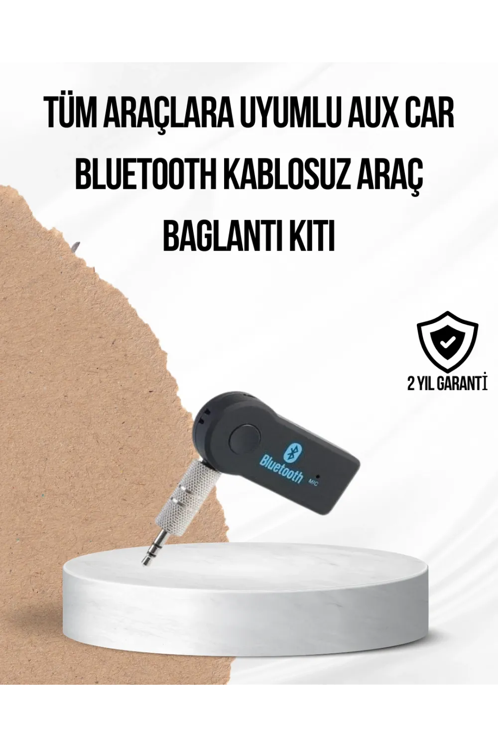 Araç İçi Bluetooth Aux Adaptörü Ve Telefon Görüşme Cihazı