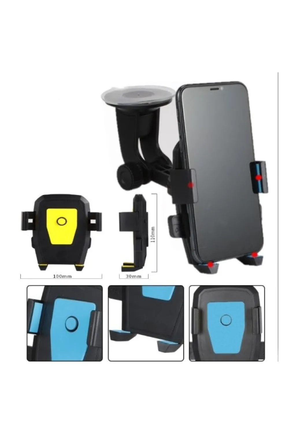 Araç İçi Cam ve Torpido Vantuzlu Telefon Tutucu CM-234