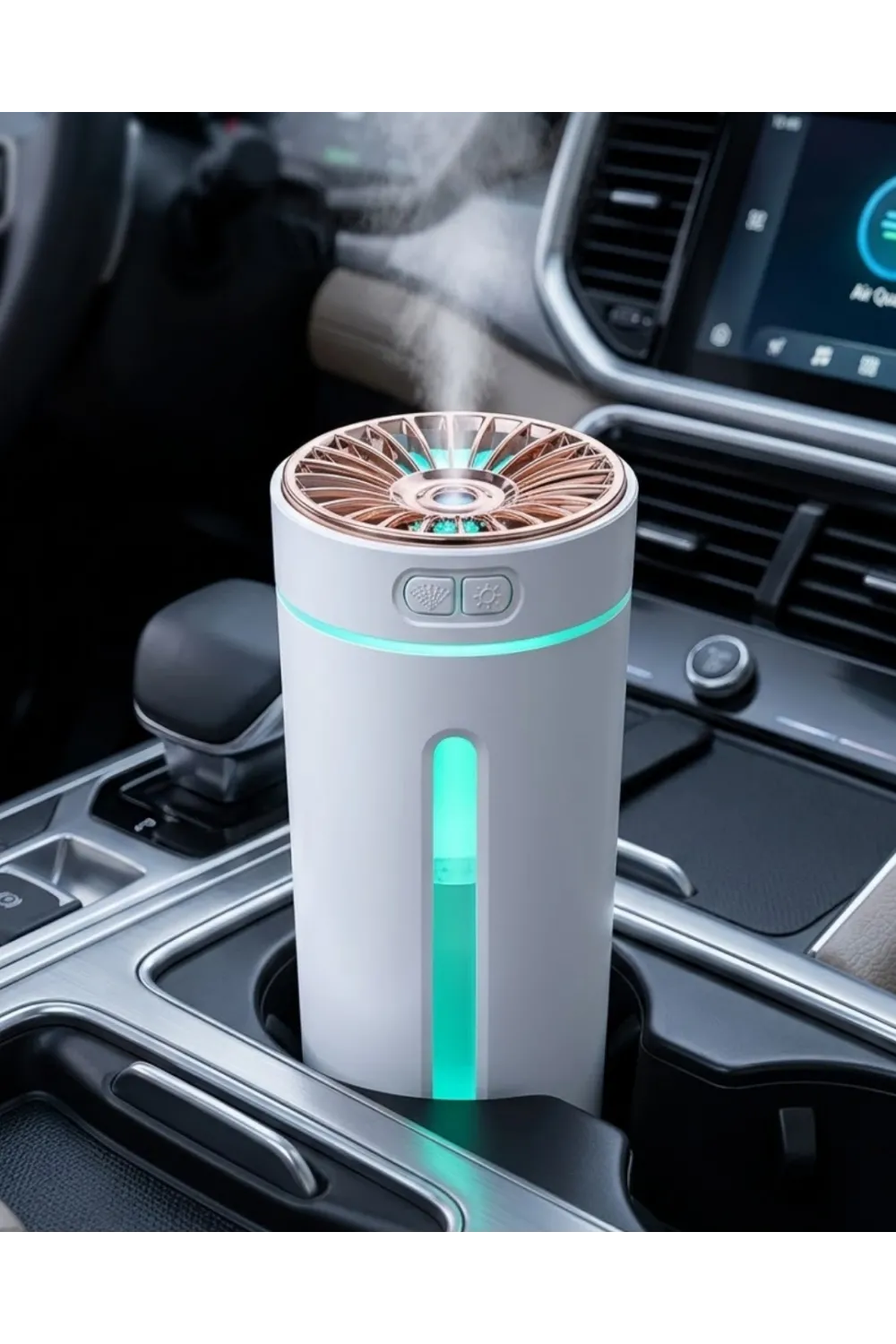 Araç İçi Hava Nemlendirici 5 Esans Hediyeli Led Işıklı Usb Buhar Makinesi