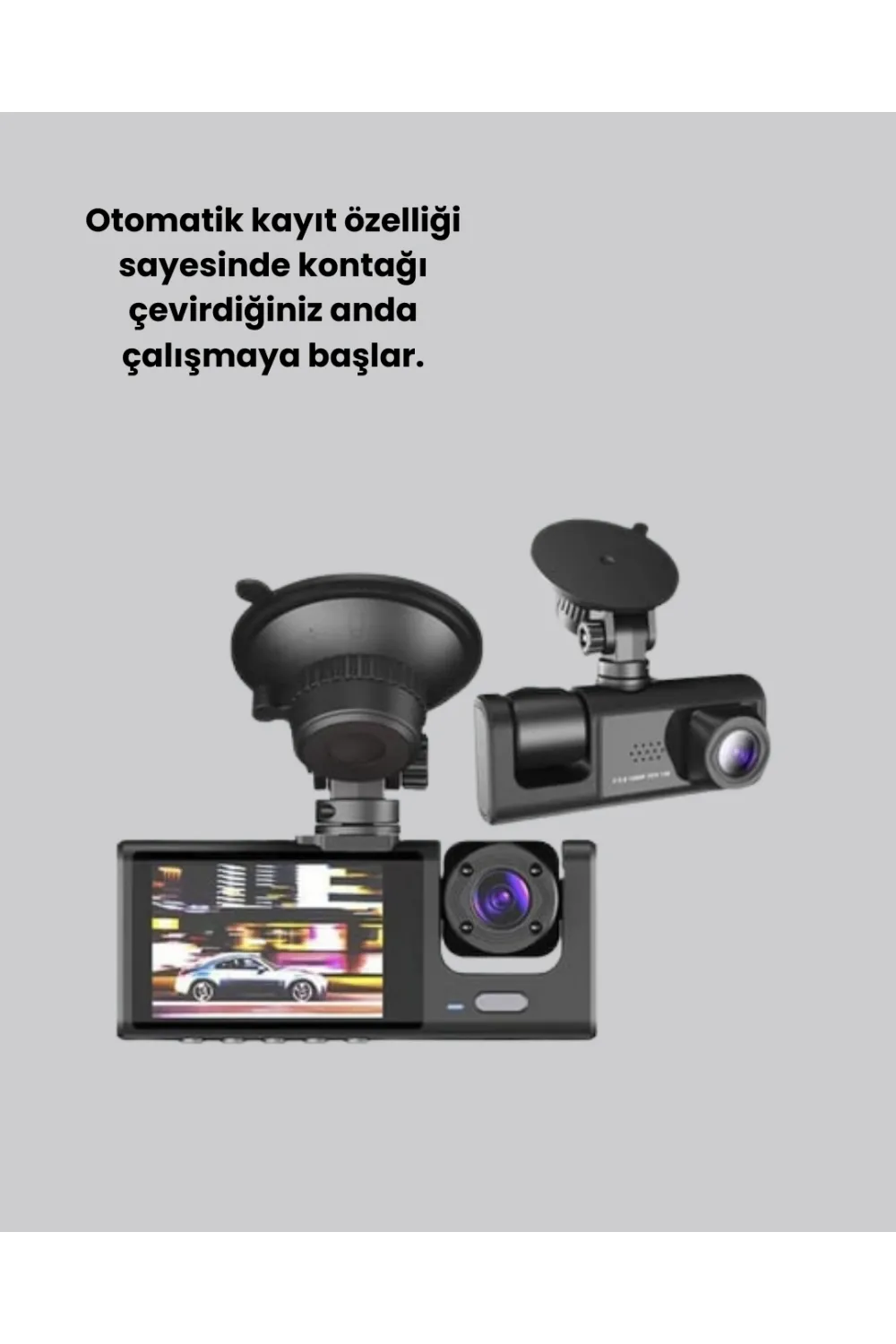 Araç İçi Kamera Seti | 170° Geniş Açı, Hareket Algılama Ve Park Koruma