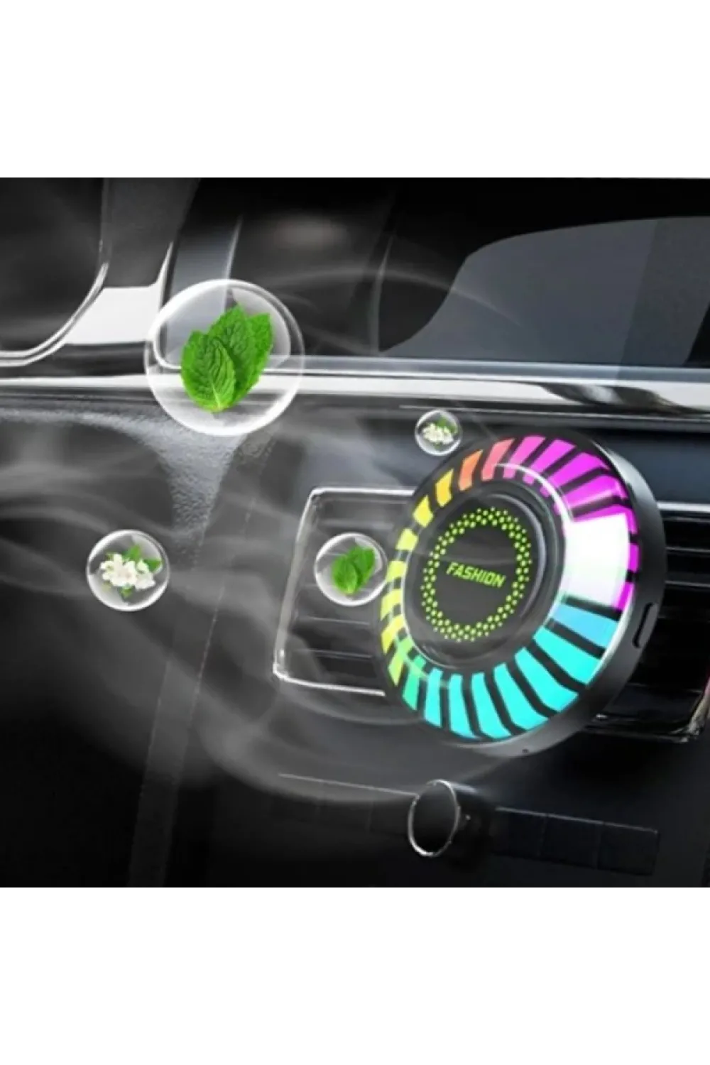 Araç İçi Koku Hazneli RGB Sese Duyarlı LED Işık