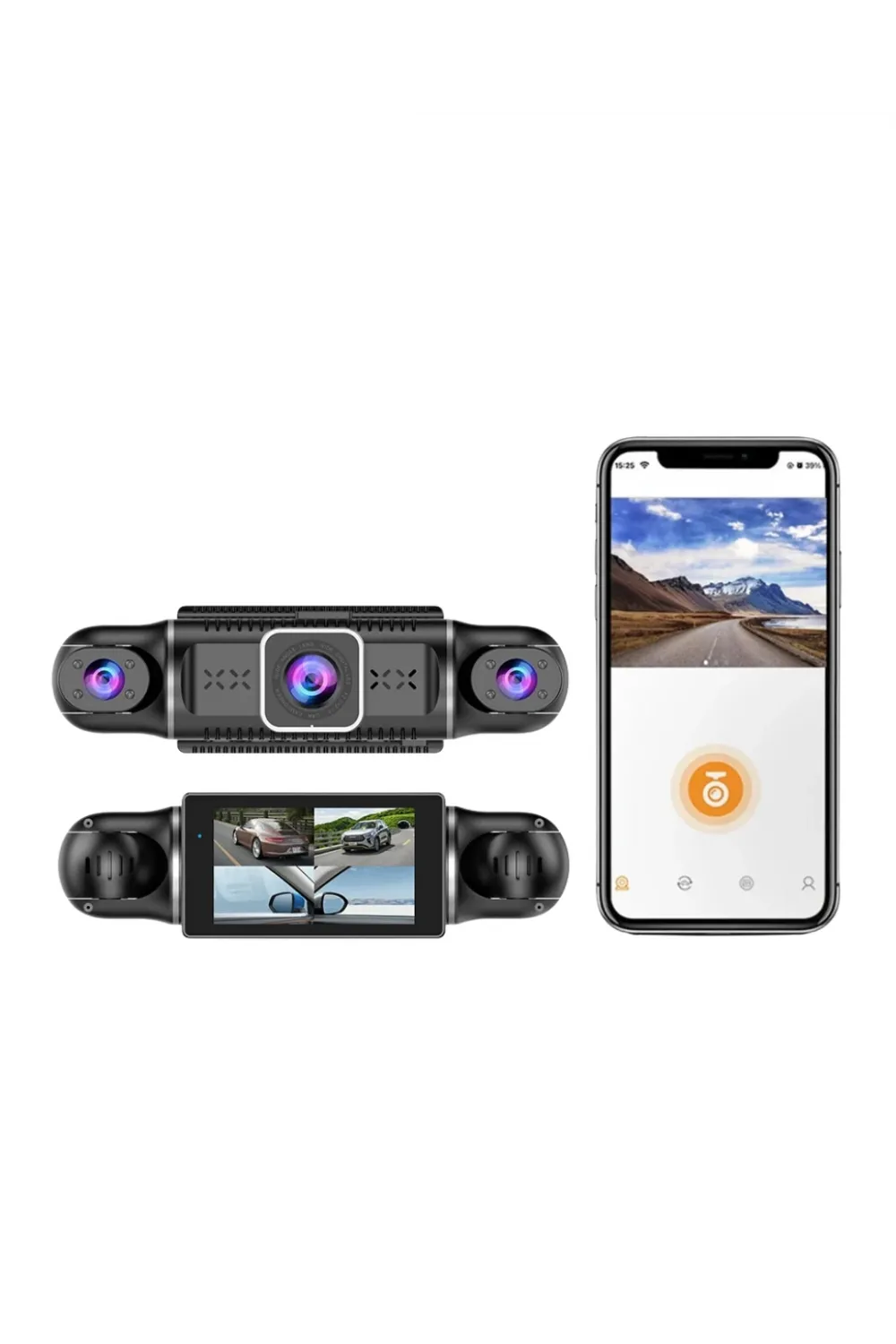 Araç İçi Wifi Destekli Full Hd Kamera Geniş Açılı Gece Görüşlü