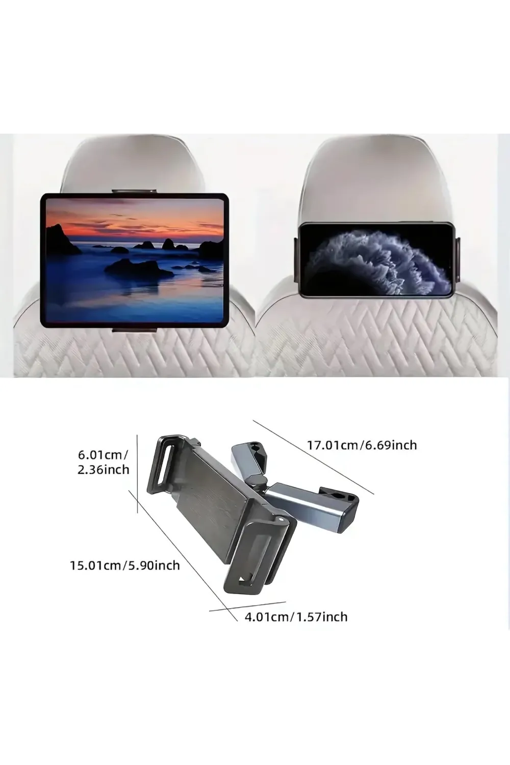 Araç Koltuk Arkası Tablet Tutucu, Telefon Tutucu, Tablet/Telefon Tutucu