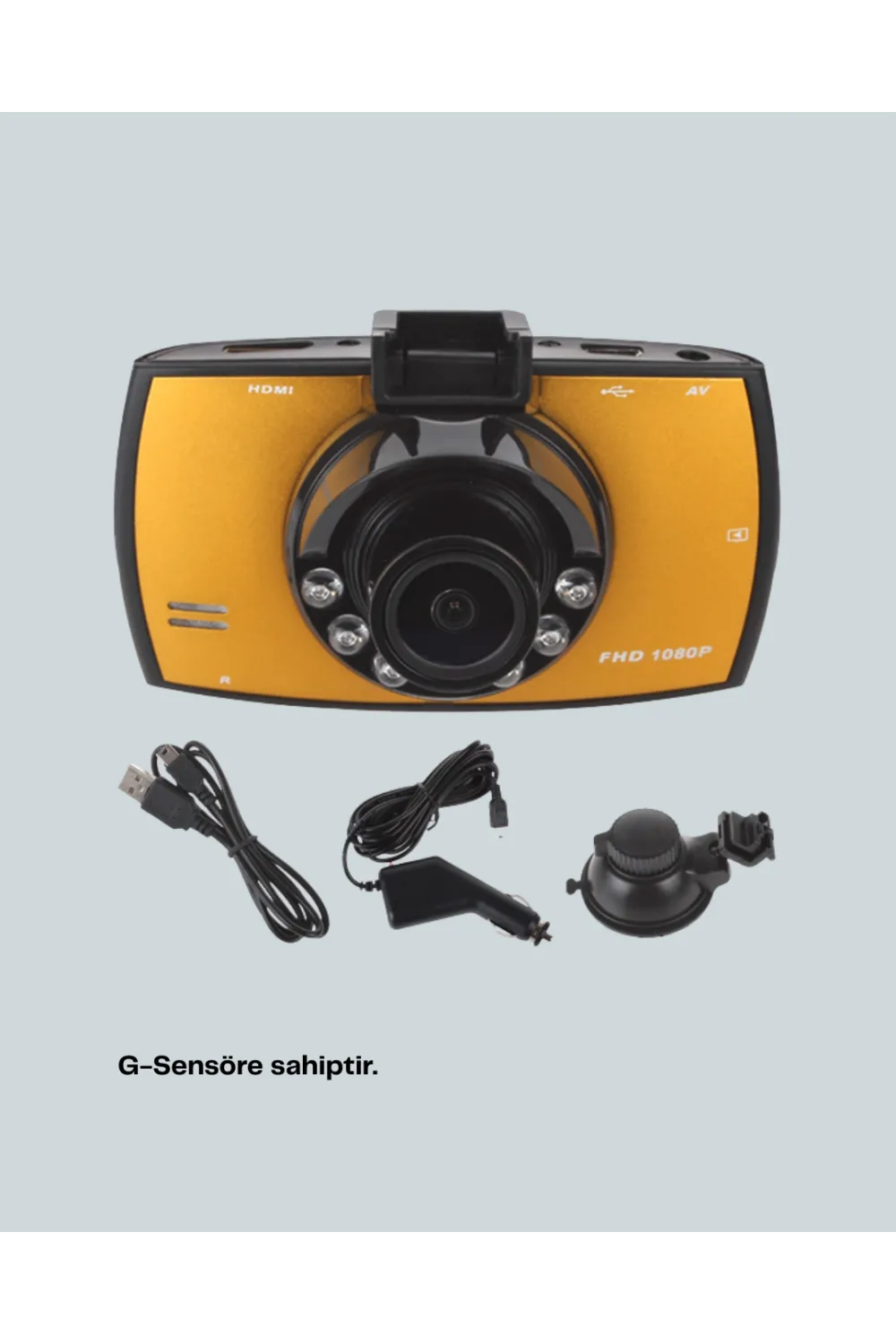 Araç Ön Kamera Full Hd Kayıt Ve G Sensor Özellikli