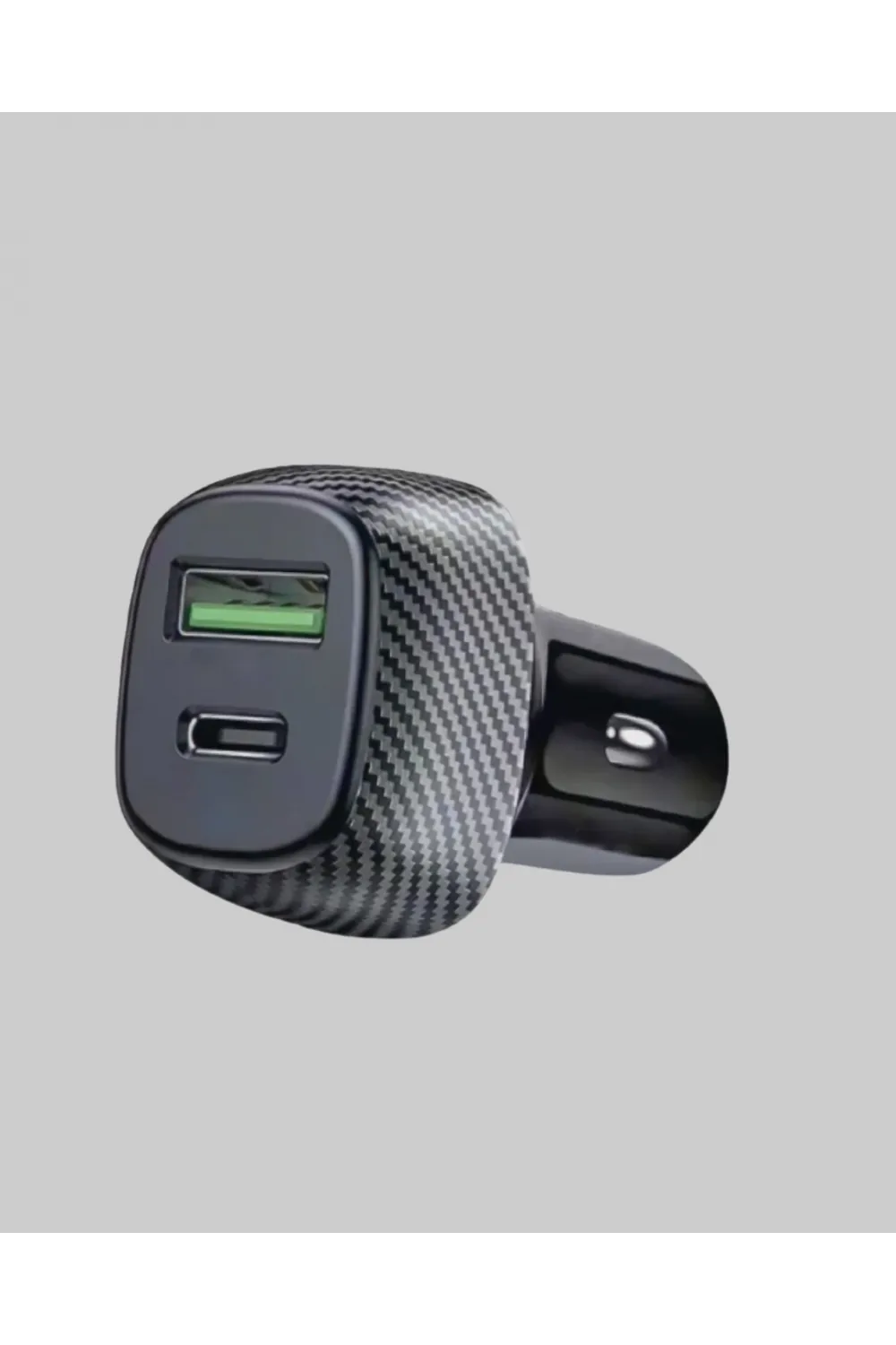 Araç Tipi Hızlı Şarj Adaptörü Type-c Pd Usb Çift Port Kompakt