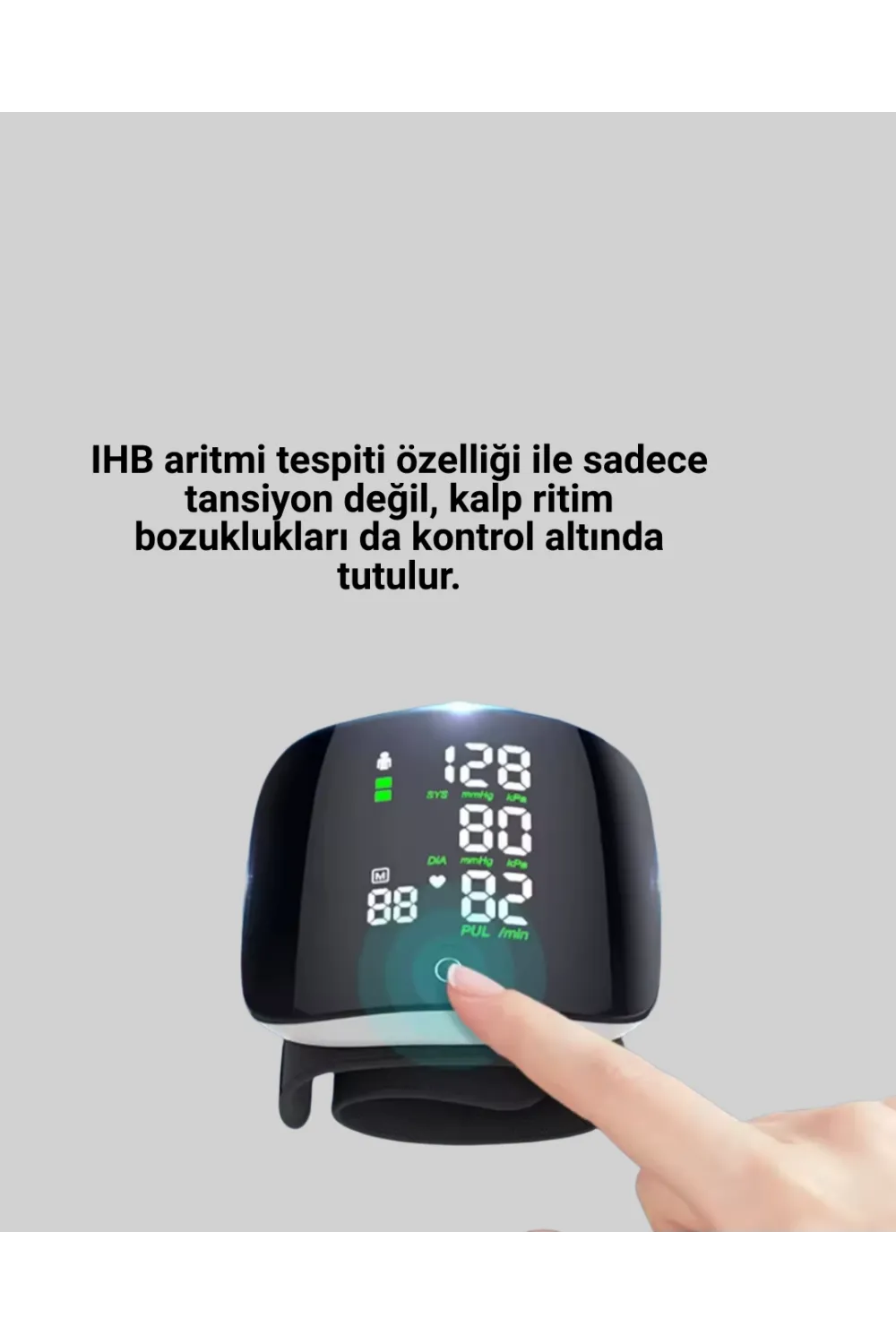 Aritmi Tespitli Bilekten Tansiyon Aleti