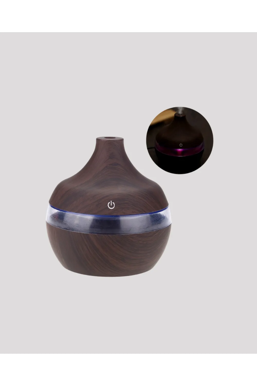 Aromaterapi Uyumlu 300 Ml Led Işıklı Oda Kokusu Difüzörü