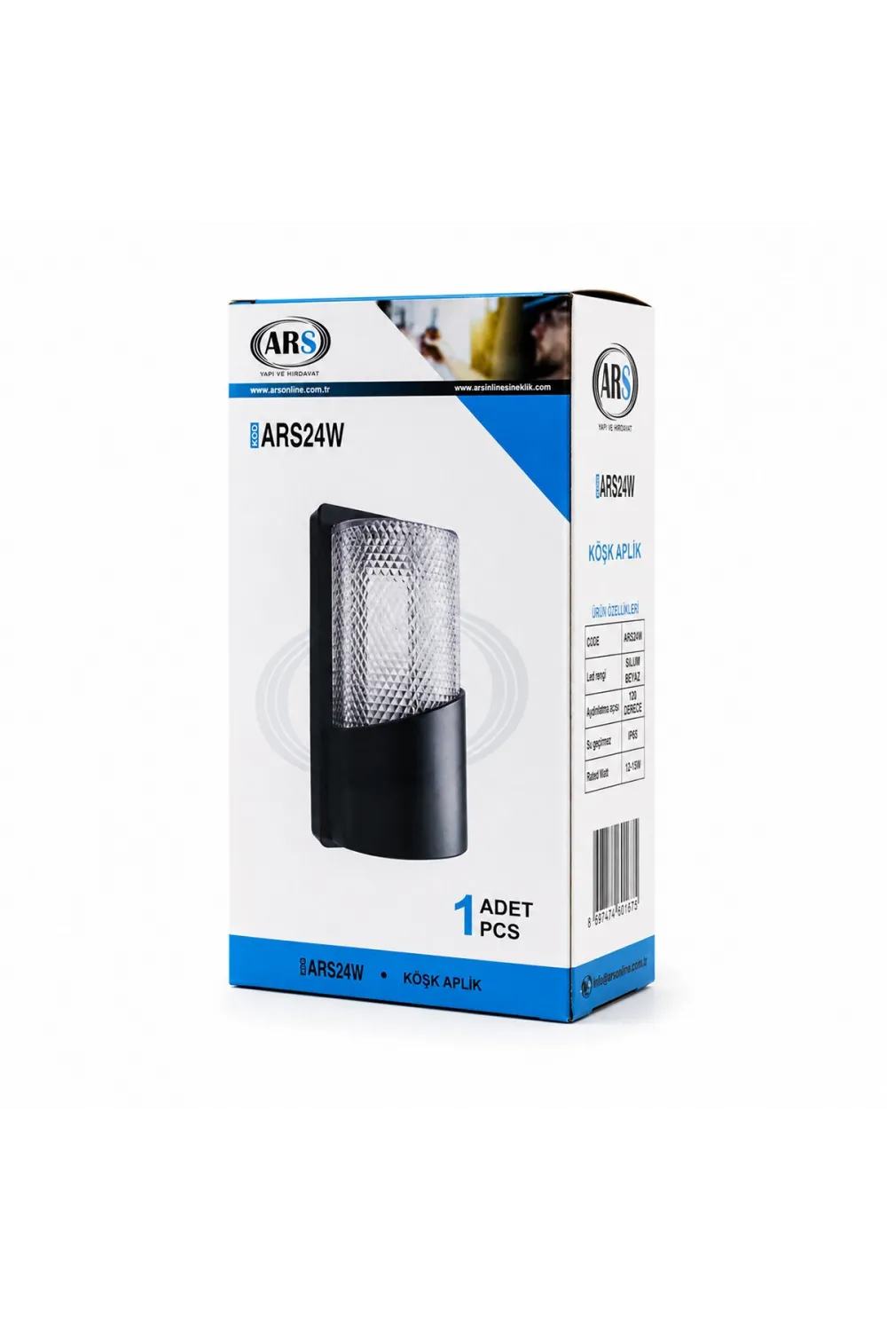 Ars-348955 ( Ip66 ) ( 50.000 Saat Led Ömrü ) ( 22w ) Köşk Led Aplik Duvar Lambası*30