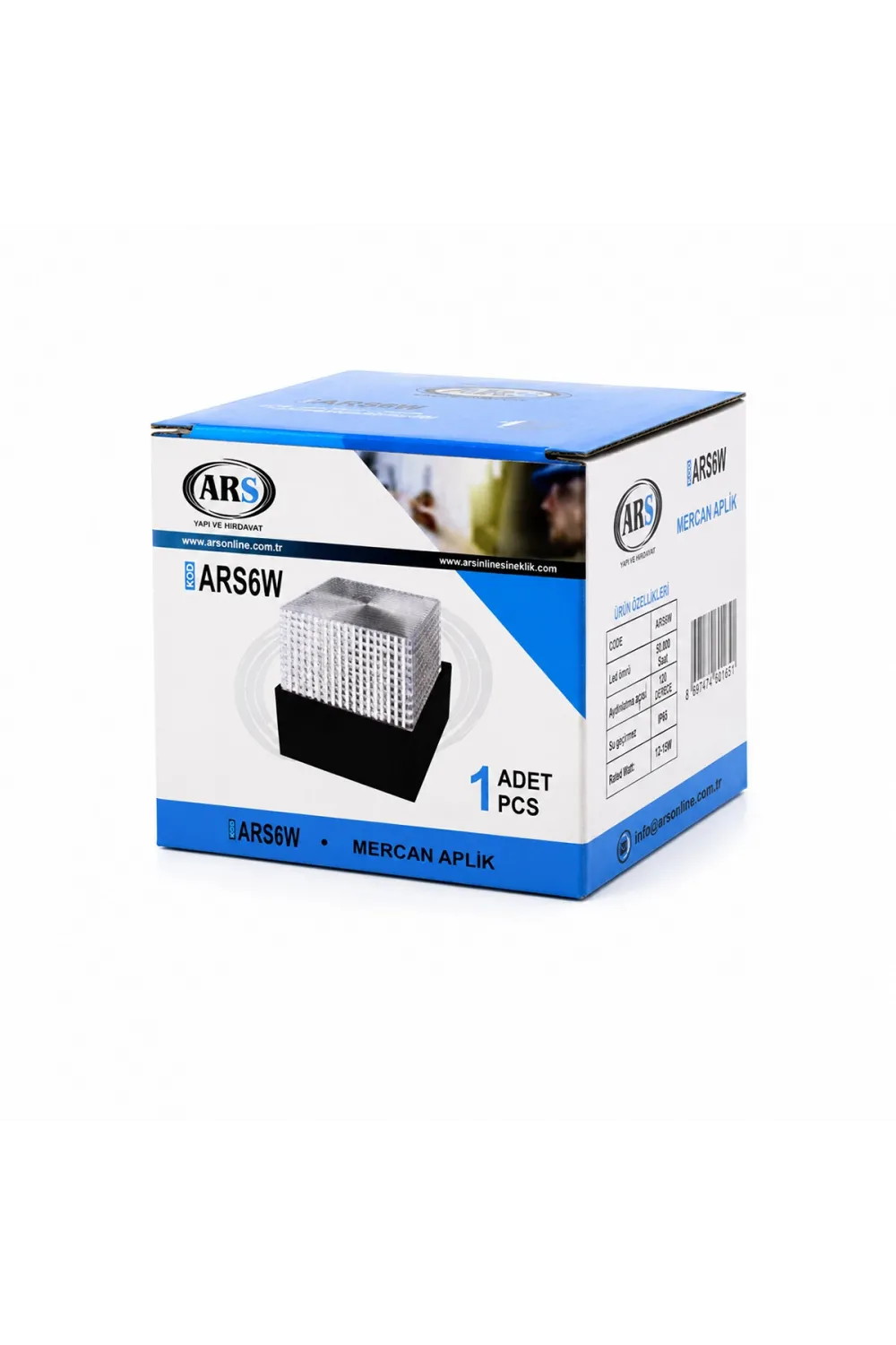 Ars-348957 ( Ip66 ) ( 50.000 Saat Led Ömrü ) ( 5w ) Mercan Led Aplik Duvar Lambası*48