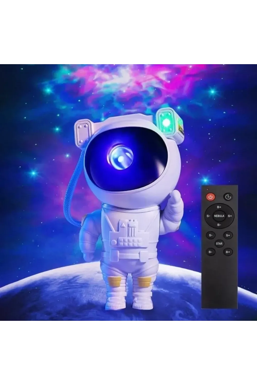 Astronot, Galaksi, Projektör, Uzaktan Kumandalı, Gece Lambası Bwr-47