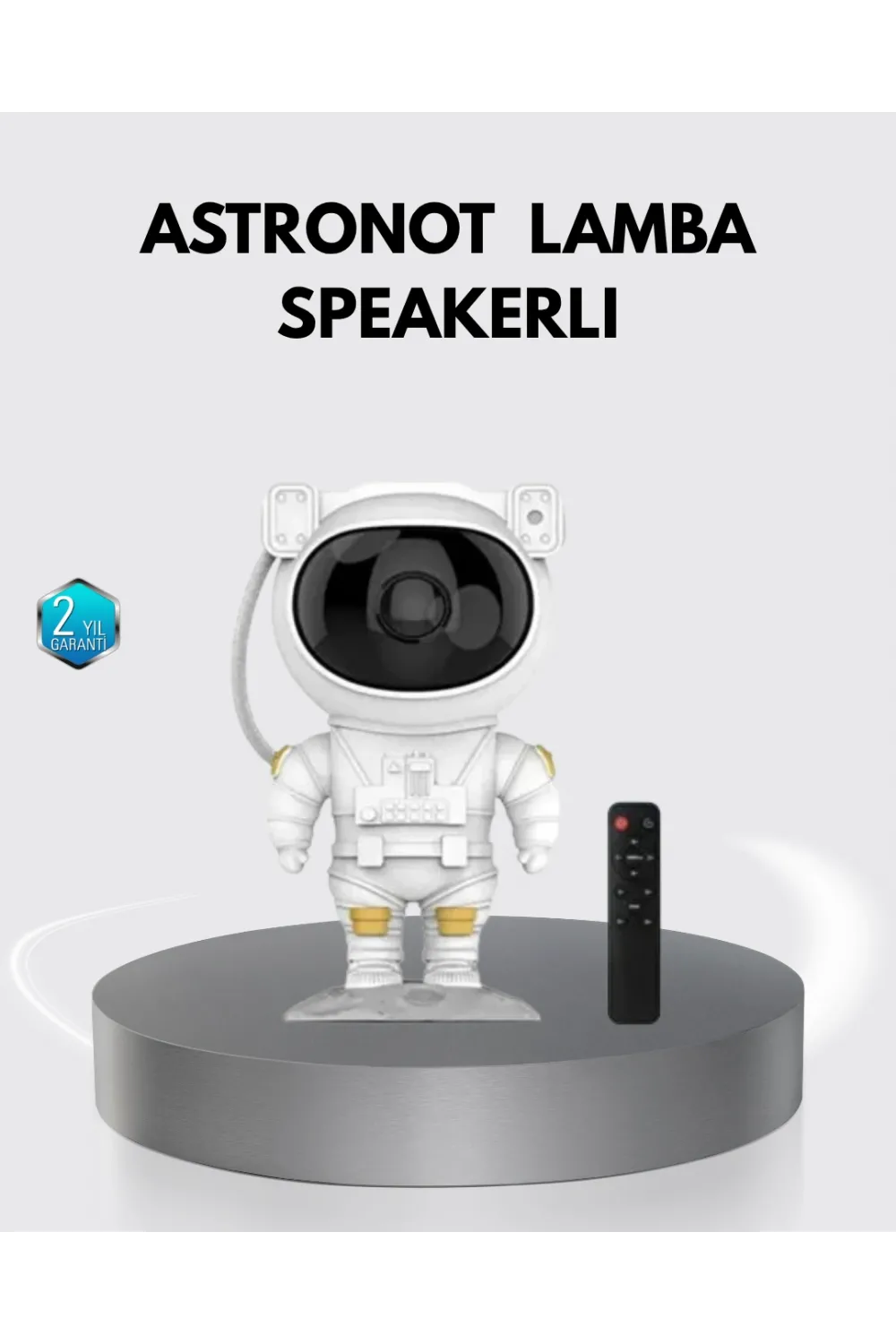 Astronot Şekilli Galaxy Projeksiyon Lambası Nebula Efektli Dekoratif Lamba